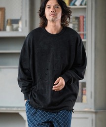 msw1517- Tie dye Distressed Sweat Pullover スウェット