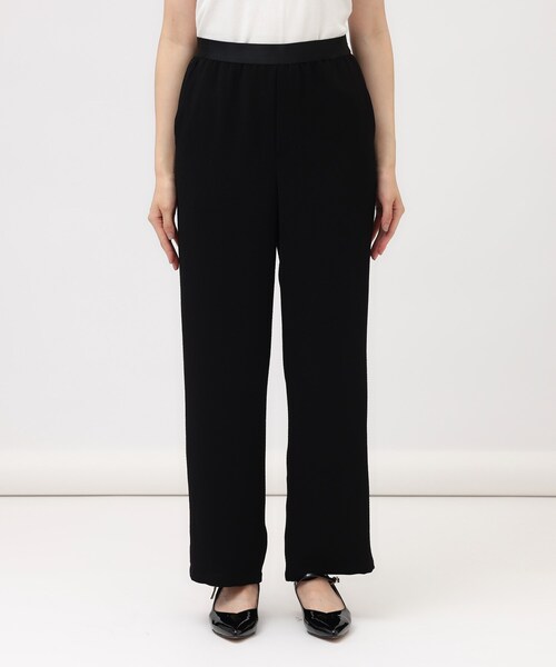 【新品】アンタイトル　ストレートパンツ  ウール　ブラック　size3 セットアップ可能/細身シルエット】オックスペンシルパンツ