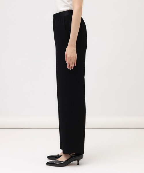 UNTITLED（アンタイトル）の「【セットアップ可能/ウエストゴム】クレープダブル イージーワイドパンツ（その他パンツ・レディース・ブラック/ダークオリーブ・01/02/03/00/04/42/44/46/48/50）」の6枚目の写真