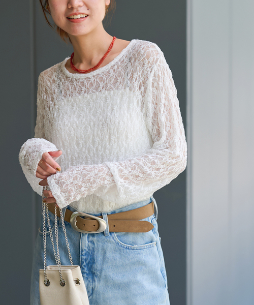 JOURNAL STANDARD relume／シアーレースロングスリーブTEE JOURNAL STANDARD relume（ジャーナルスタンダード レリューム