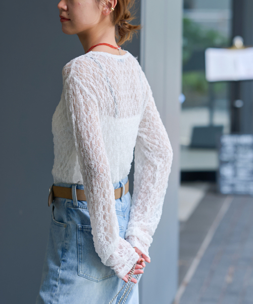 JOURNAL STANDARD relume／シアーレースロングスリーブTEE JOURNAL STANDARD relume（ジャーナルスタンダード レリューム
