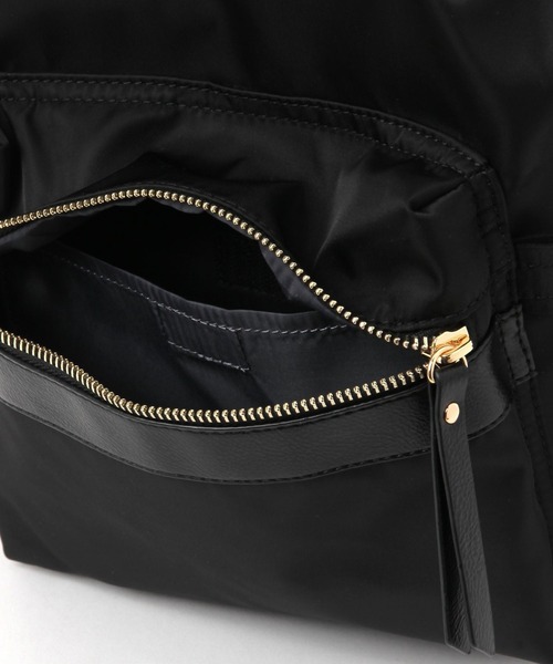 GLOBAL WORK（グローバルワーク）の「撥水軽量10ポケリュックミドル/136368（バックパック/リュック・レディース・グレー/ブラック/アイボリー/レオパード/ベージュ・ONE SIZE）」の19枚目の写真