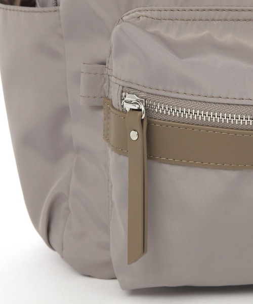 GLOBAL WORK（グローバルワーク）の「撥水軽量10ポケリュックミドル/136368（バックパック/リュック・レディース・グレー/ブラック/アイボリー/レオパード/ベージュ・ONE SIZE）」の10枚目の写真