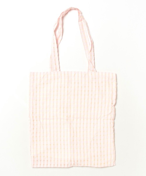 HALEY PESCA(ヘーリーペスカ)の「HALEY PESCA/【A4収納可】パステルカラー チェックトートバッグ(トートバッグ・レディース・イエロー/グリーン/パープル/ピンク/ブラック・FREE)」の20枚目の写真