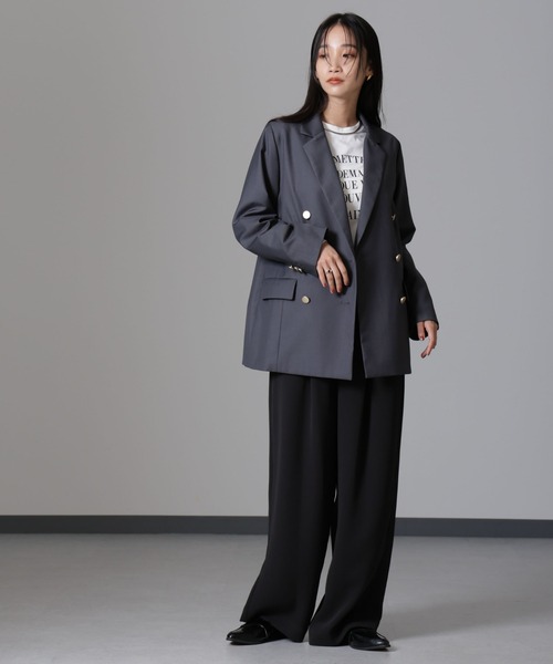 NANO universe（ナノユニバース）の「ロゴロングスリーブＴシャツ（Tシャツ/カットソー・レディース・その他4/その他6/その他1/その他2/その他3/その他5・FREE）」の8枚目の写真