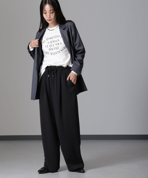 NANO universe（ナノユニバース）の「ロゴロングスリーブＴシャツ（Tシャツ/カットソー・レディース・その他4/その他6/その他1/その他2/その他3/その他5・FREE）」の10枚目の写真