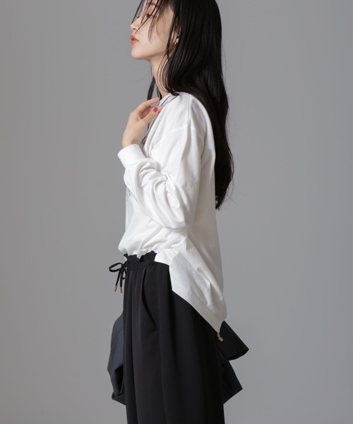 NANO universe（ナノユニバース）の「ロゴロングスリーブＴシャツ（Tシャツ/カットソー・レディース・その他4/その他6/その他1/その他2/その他3/その他5・FREE）」の12枚目の写真