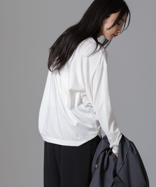 NANO universe（ナノユニバース）の「ロゴロングスリーブＴシャツ（Tシャツ/カットソー・レディース・その他4/その他6/その他1/その他2/その他3/その他5・FREE）」の13枚目の写真