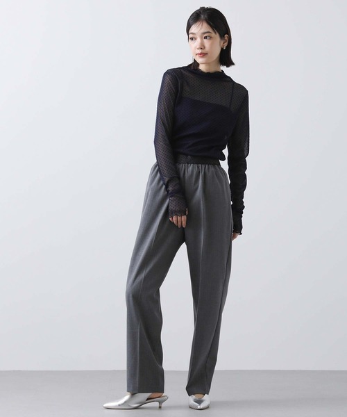 Gready Brilliant（グレディブリリアン）の「フロッキードット指ぬき袖カットソー（Tシャツ/カットソー・レディース・オフホワイト/ネイビー/ブラック・38）」の19枚目の写真