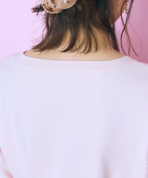 marun（マルン）の「＜大きいサイズ＞ ニットトップス marun（ニット/セーター・レディース・ピンク/ブラック/オフホワイト・5L/4L/3L/LL/L）」の18枚目の写真