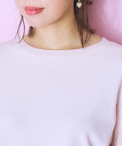 marun（マルン）の「＜大きいサイズ＞ ニットトップス marun（ニット/セーター・レディース・ピンク/ブラック/オフホワイト・5L/4L/3L/LL/L）」の17枚目の写真