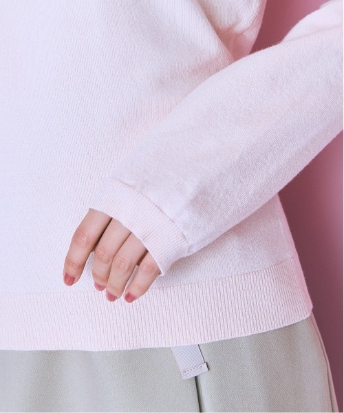 marun（マルン）の「＜大きいサイズ＞ ニットトップス marun（ニット/セーター・レディース・ピンク/ブラック/オフホワイト・5L/4L/3L/LL/L）」の21枚目の写真