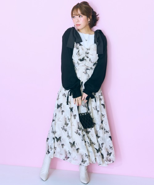 marun（マルン）の「＜大きいサイズ＞ ニットトップス marun（ニット/セーター・レディース・ピンク/ブラック/オフホワイト・5L/4L/3L/LL/L）」の16枚目の写真