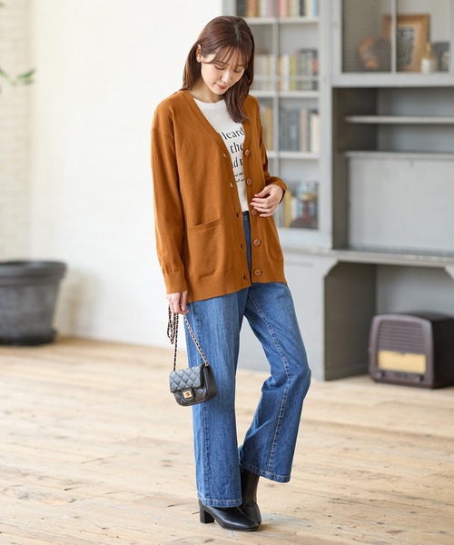 Honeys（ハニーズ）の「ヒアルロン酸Vネックカーディガン