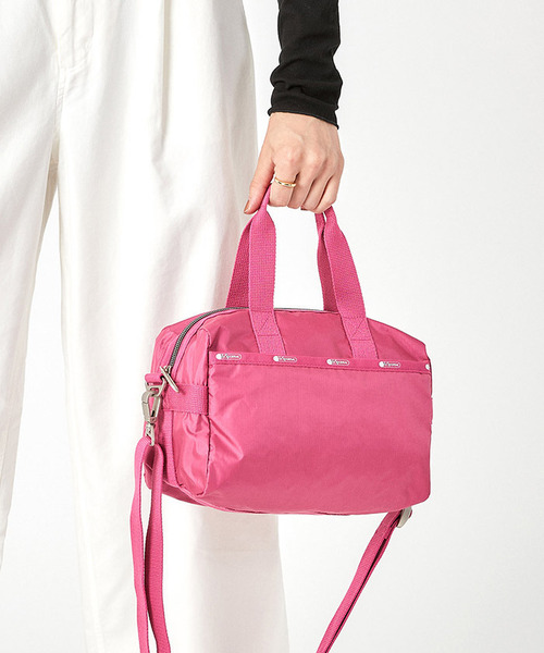 LeSportsac(レスポートサック)の「SMALL UPTOWN SATCHEL ブライトピンクC(ショルダーバッグ・レディース・ピンク・FREE)」の2枚目の写真