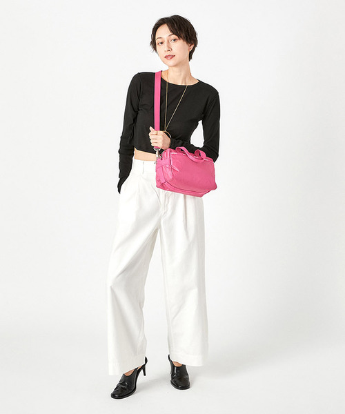LeSportsac(レスポートサック)の「SMALL UPTOWN SATCHEL ブライトピンクC(ショルダーバッグ・レディース・ピンク・FREE)」の3枚目の写真