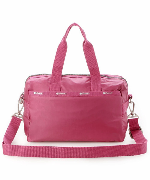 LeSportsac(レスポートサック)の「SMALL UPTOWN SATCHEL ブライトピンクC(ショルダーバッグ・レディース・ピンク・FREE)」の4枚目の写真