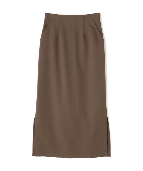NATURAL BEAUTY BASIC（ナチュラルビューティーベーシック）の「＜クリアツイルセットアップシリーズ＞サイドスリットナロースカート（スカート・レディース・グレー系その他/ブラウン/ブラック・MEDIUM）」の21枚目の写真