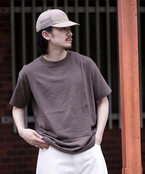 WISM（ウィズム）の「【BASEMENT GEAR / ベースメントギア】7oz Garment Wash S/SL Tee（Tシャツ/カットソー・メンズ・ホワイト/ライトグレー/ブラック/ベージュ/ネイビー/カーキ/ピンク/グリーン系その他/ブラウン・MEDIUM/LARGE/X-LARGE/XX-LARGE）」の15枚目の写真