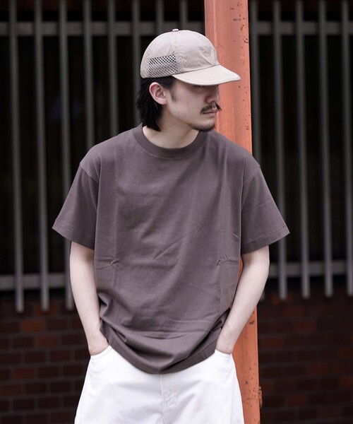 WISM（ウィズム）の「【BASEMENT GEAR / ベースメントギア】7oz Garment Wash S/SL Tee（Tシャツ/カットソー・メンズ・ホワイト/ライトグレー/ブラック/ベージュ/ネイビー/カーキ/ピンク/グリーン系その他/ブラウン・MEDIUM/LARGE/X-LARGE/XX-LARGE）」の16枚目の写真