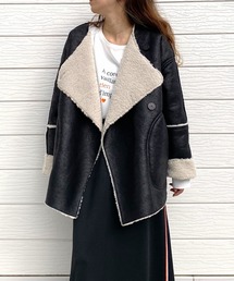 Q | フェイクムートンブルゾン(ブルゾン)