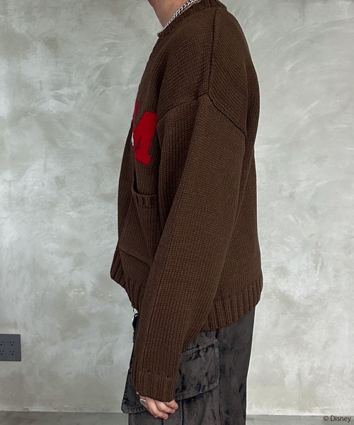 セール】【Disney/ディズニー】ミッキーマウス/レタードニット