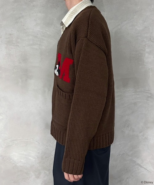 セール】【Disney/ディズニー】ミッキーマウス/レタードニット