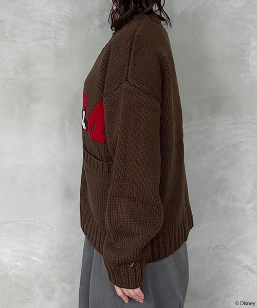 セール】【Disney/ディズニー】ミッキーマウス/レタードニット