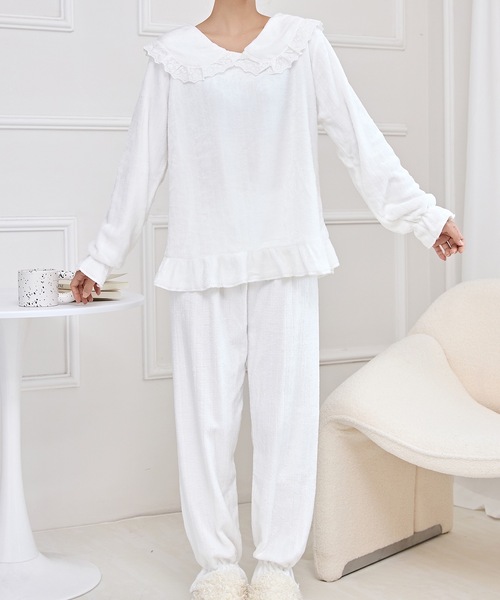 セール】ビッグ フリルカラー キャンディスリーブ フリース ルーム