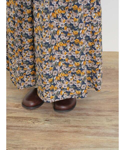 Samansa Mos2（サマンサ モスモス）の「柄アソートタックギャザースカート（スカート・レディース・チャコールグレー/ベージュ/ネイビー/グリーン・F）」の13枚目の写真