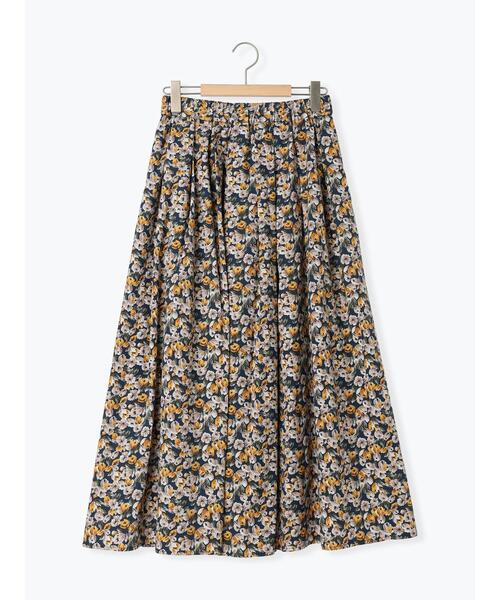 Samansa Mos2（サマンサ モスモス）の「柄アソートタックギャザースカート（スカート・レディース・チャコールグレー/ベージュ/ネイビー/グリーン・F）」の17枚目の写真