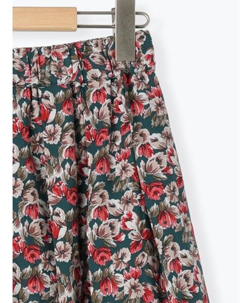 Samansa Mos2（サマンサ モスモス）の「柄アソートタックギャザースカート（スカート・レディース・チャコールグレー/ベージュ/ネイビー/グリーン・F）」の9枚目の写真