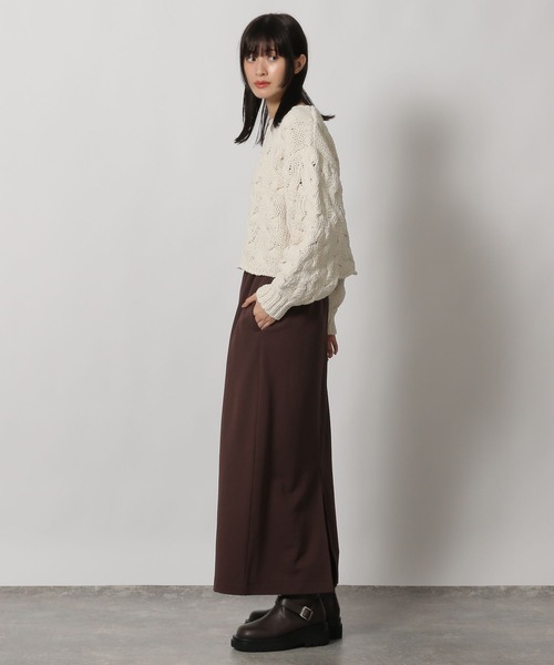 LAKOLE（ラコレ）の「モールケーブルプルオーバー / 149366（ニット/セーター・レディース・ピンク/アイボリー/チャコールグレー・FREE）」の10枚目の写真