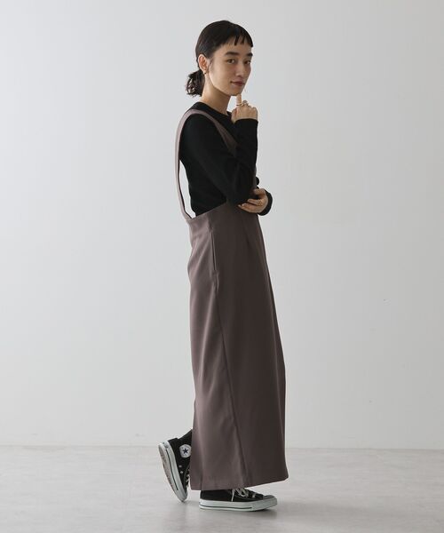 AMERICAN HOLIC（アメリカンホリック）の「イージーケアVネックワンピース（ワンピース・レディース・ブラック/モカ・M/L）」の21枚目の写真