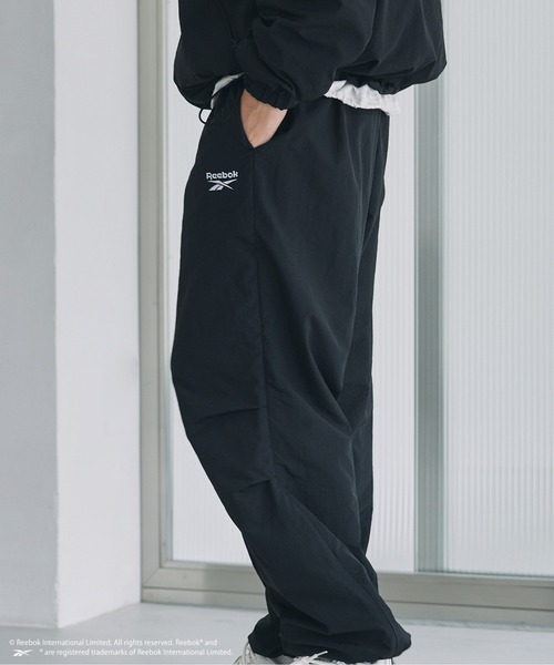 Reebok（リーボック）の「【Reebok別注】ワッシャーナイロンサイドジップパンツ（その他パンツ・メンズ・ブラック/グレー/オリーブ・S/M/L）」の6枚目の写真