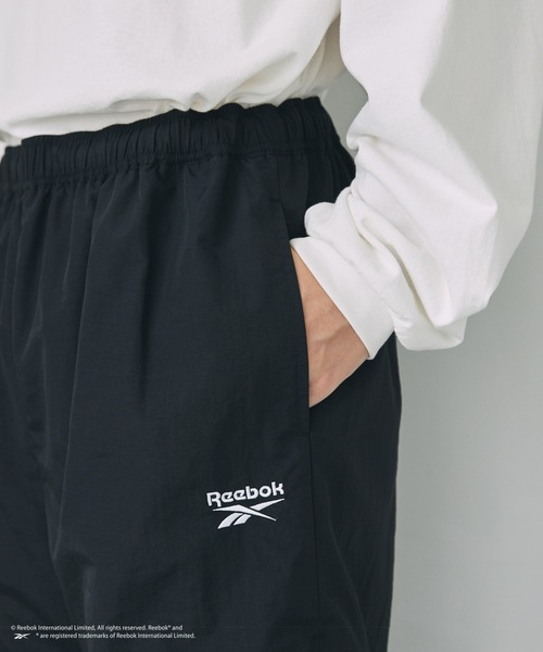 【公式サイト欠品】【試着のみ】Reebok ナイロンワッシャーパンツ　Mサイズ Reebok パンツ 「Reebok別注」ワッシャーナイロンサイドジップ