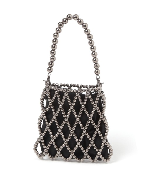 LEPSIM(レプシィム)の「ビーズショルダーバッグ 151053(ショルダーバッグ・レディース・シルバー/ガンメタ・ONE SIZE)」の13枚目の写真