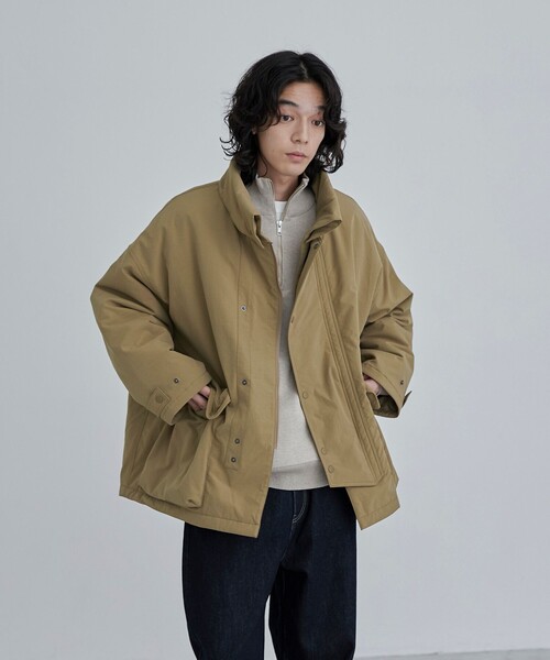 上質アウター ZIP FIVE -White Line- ステンカラーコート コート 「White Line