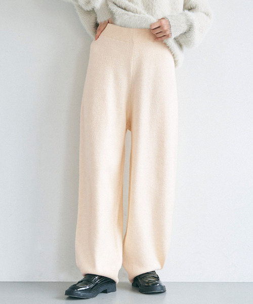 セール】ルーズワイドニットパンツ（その他パンツ）｜coca（coca