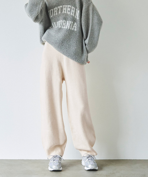 セール】ルーズワイドニットパンツ（その他パンツ）｜coca（coca