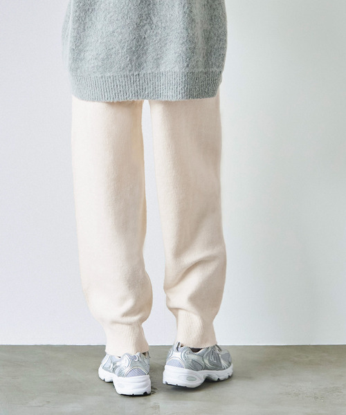 coca(coca)(コカ)の「ルーズワイドニットパンツ(その他パンツ・レディース・グレー/アイボリー・L/M)」の7枚目の写真