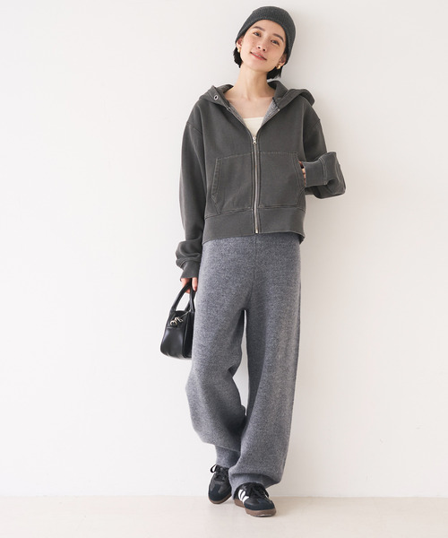 coca(coca)(コカ)の「ルーズワイドニットパンツ(その他パンツ・レディース・グレー/アイボリー・L/M)」の9枚目の写真