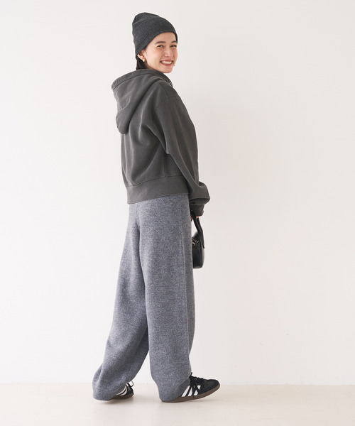 coca(coca)(コカ)の「ルーズワイドニットパンツ(その他パンツ・レディース・グレー/アイボリー・L/M)」の12枚目の写真