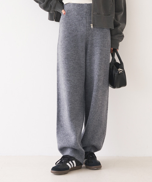 coca(coca)(コカ)の「ルーズワイドニットパンツ(その他パンツ・レディース・グレー/アイボリー・L/M)」の13枚目の写真