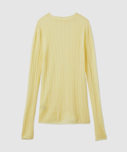 ROPE'（ロペ）の「ランダムリブプルオーバー（ニット/セーター・レディース・ホワイト/イエロー/ブラック・FREE）」の12枚目の写真