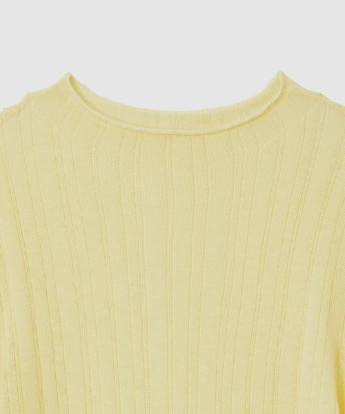 ROPE'（ロペ）の「ランダムリブプルオーバー（ニット/セーター・レディース・ホワイト/イエロー/ブラック・FREE）」の14枚目の写真