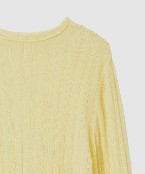 ROPE'（ロペ）の「ランダムリブプルオーバー（ニット/セーター・レディース・ホワイト/イエロー/ブラック・FREE）」の15枚目の写真
