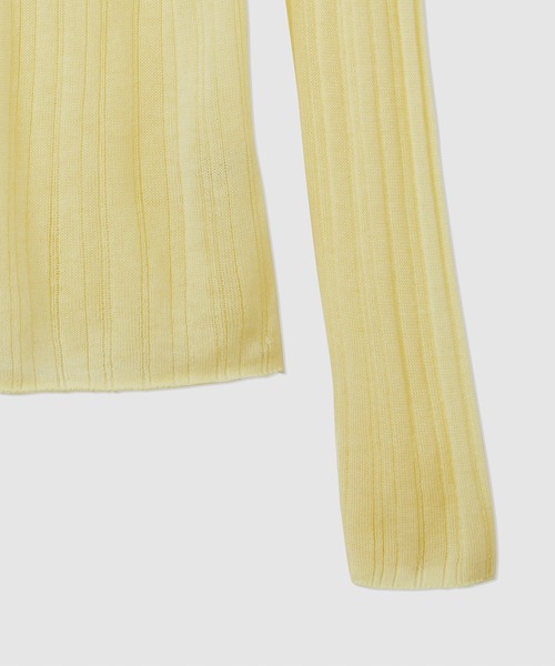 ROPE'（ロペ）の「ランダムリブプルオーバー（ニット/セーター・レディース・ホワイト/イエロー/ブラック・FREE）」の16枚目の写真