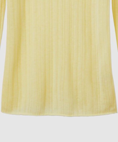 ROPE'（ロペ）の「ランダムリブプルオーバー（ニット/セーター・レディース・ホワイト/イエロー/ブラック・FREE）」の17枚目の写真