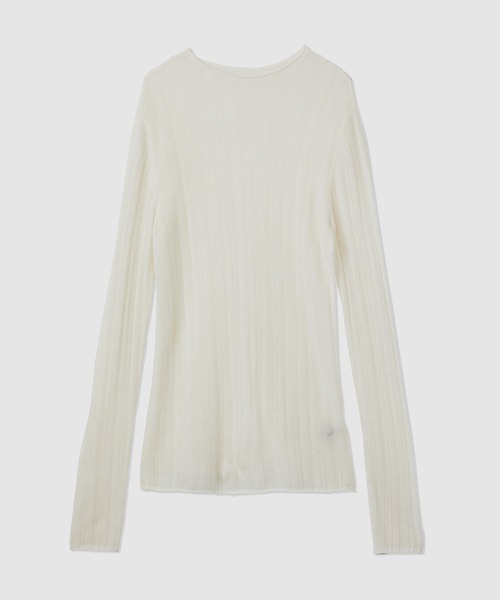 ROPE'（ロペ）の「ランダムリブプルオーバー（ニット/セーター・レディース・ホワイト/イエロー/ブラック・FREE）」の18枚目の写真